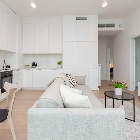 Апартаменты Apartly - Hanza Tower View, Parking, Pool, Sauna Щецин