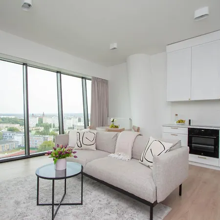 Apartment Apartly - Hanza Tower View, Parking, Pool, Sauna *