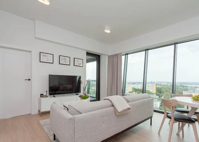 Apartly - Hanza Tower View, Parking, Pool, Sauna Lejlighed