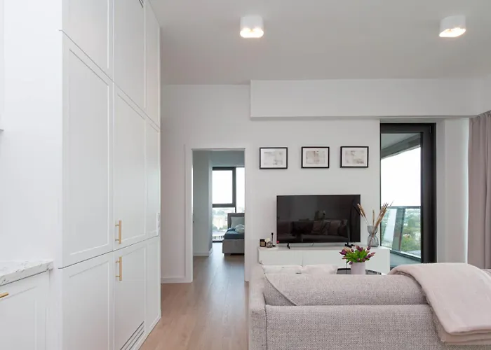 Lejlighed Apartly - Hanza Tower View, Parking, Pool, Sauna Stettin