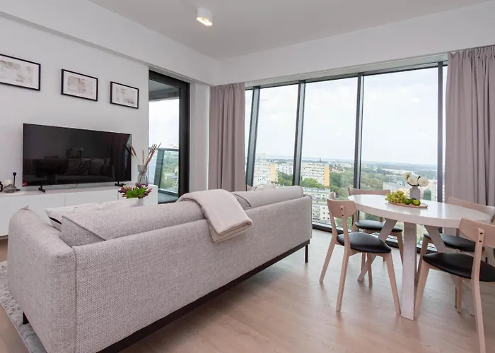 Apartly - Hanza Tower View, Parking, Pool, Sauna Stettin