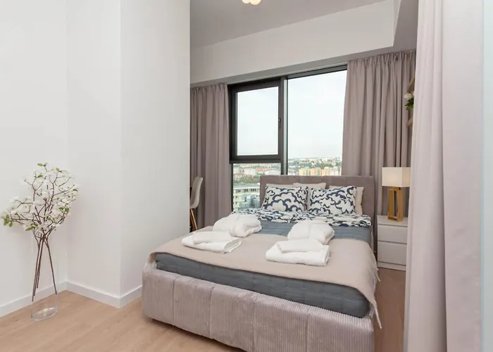 Lejlighed Apartly - Hanza Tower View, Parking, Pool, Sauna *